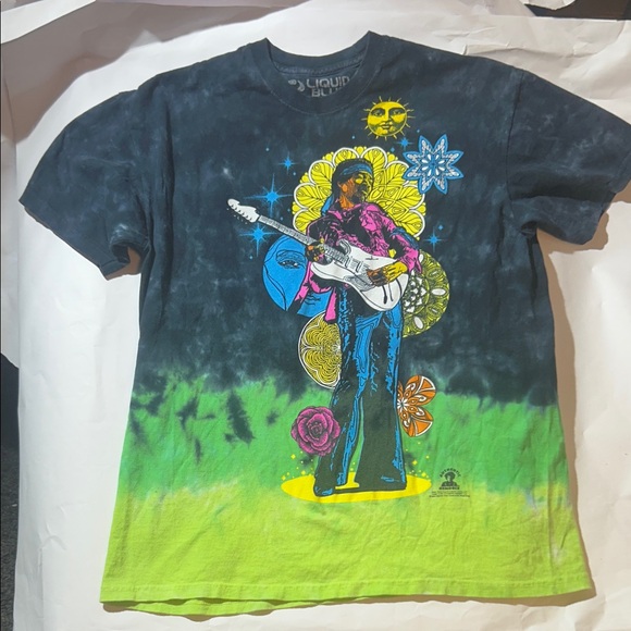 Liquid Blue Other - Liquid Blue Jimi Hendrix Psychedelic Tie-Dye T-Shirt